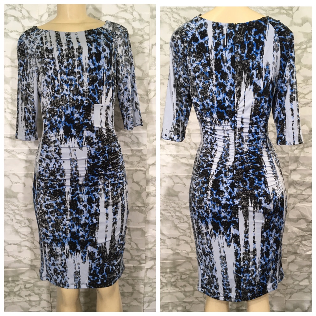 Carmen Mac Valvo Stretch Sheath Dress